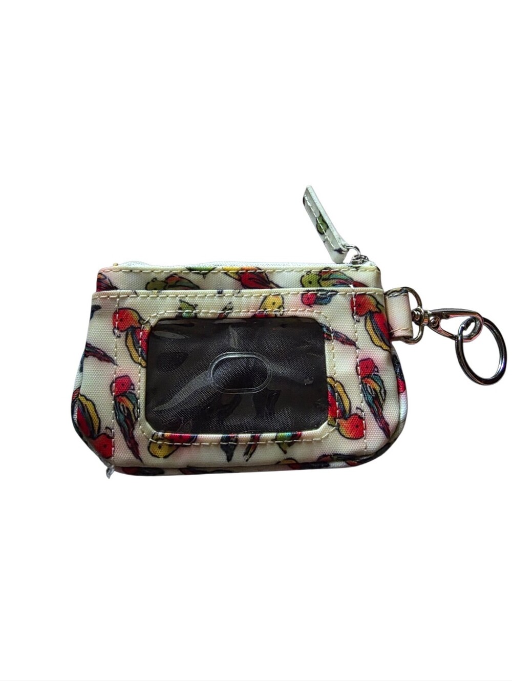 Coin purse wallet ID holders birds parrots print